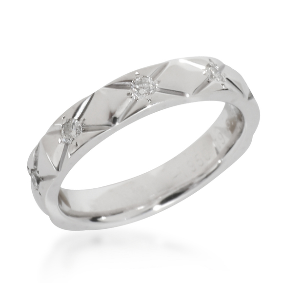 Chanel Matelasse Band in  Platinum 0.25 CTW - Picture 2 of 4